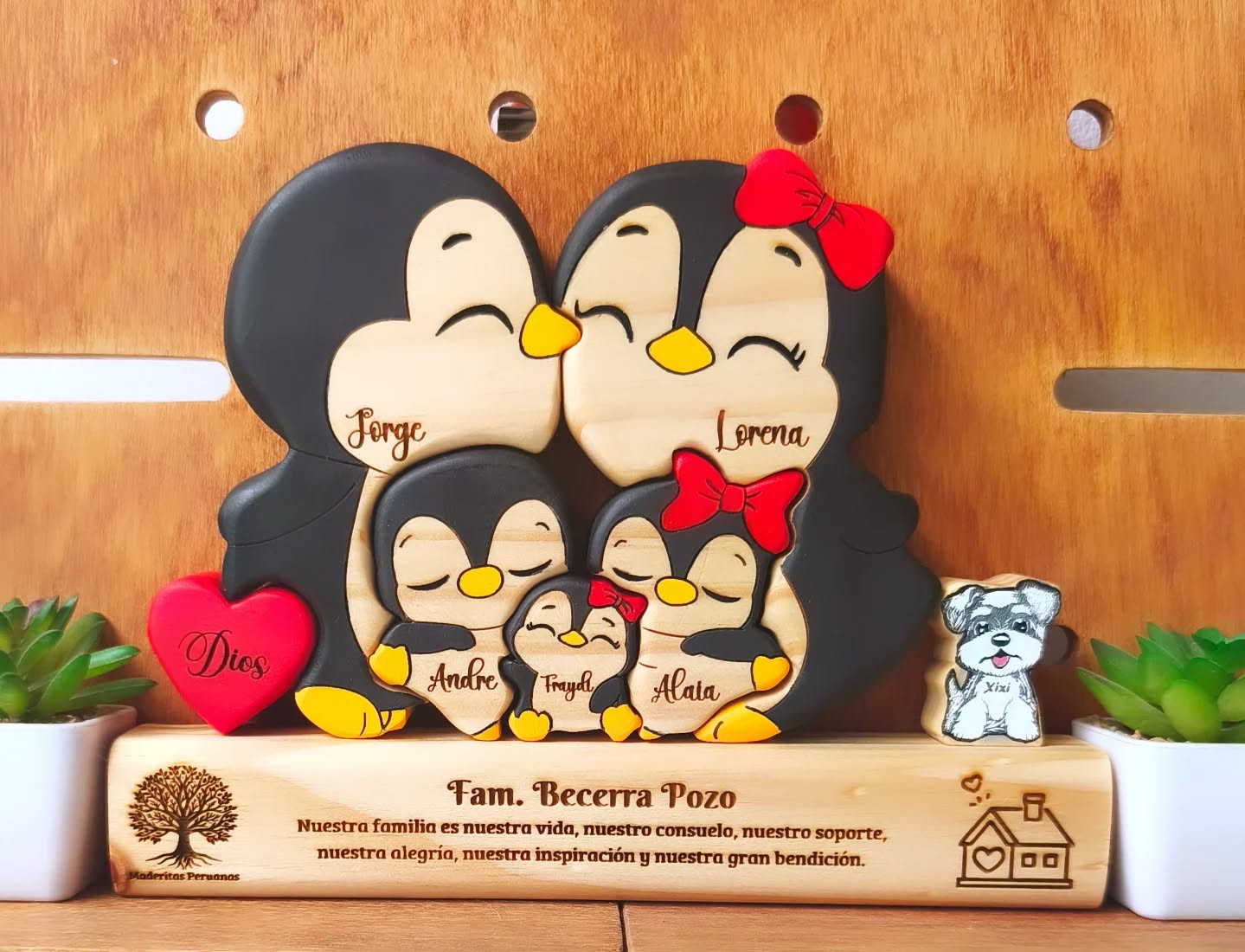Fam. Pinguinos x - 5 integrantes