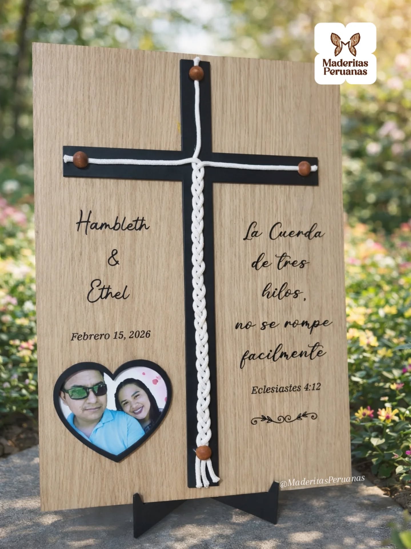 Cuerda de tres hilos - Cuadro para boda.