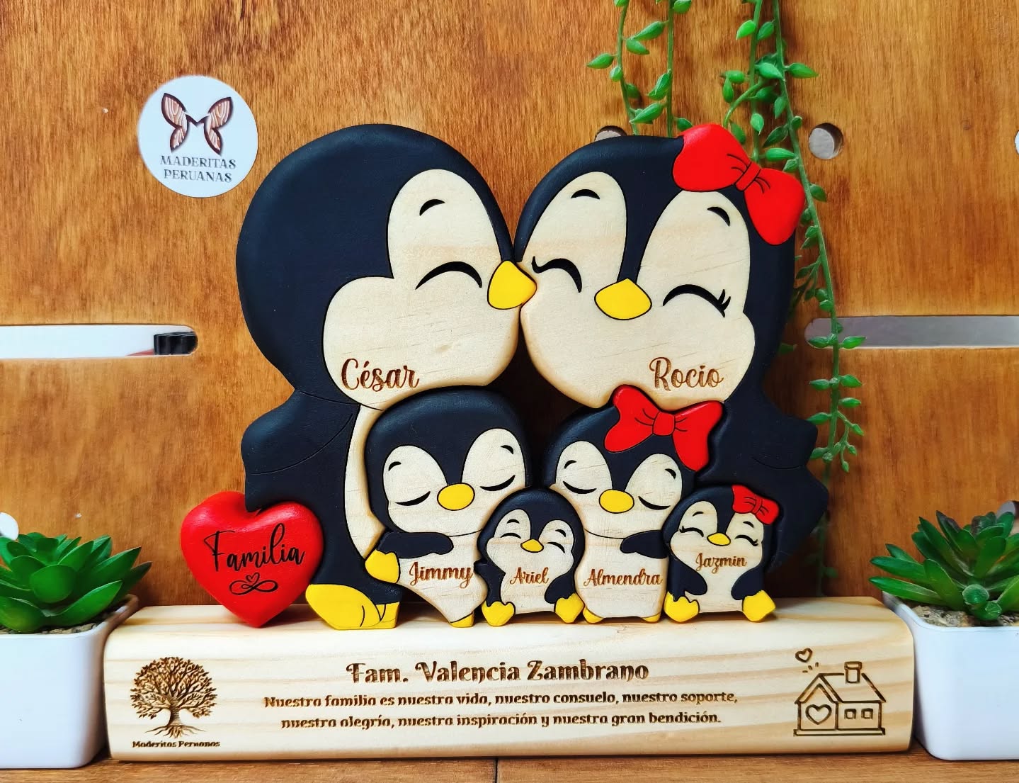 Fam. Pinguinos x - 6 integrantes